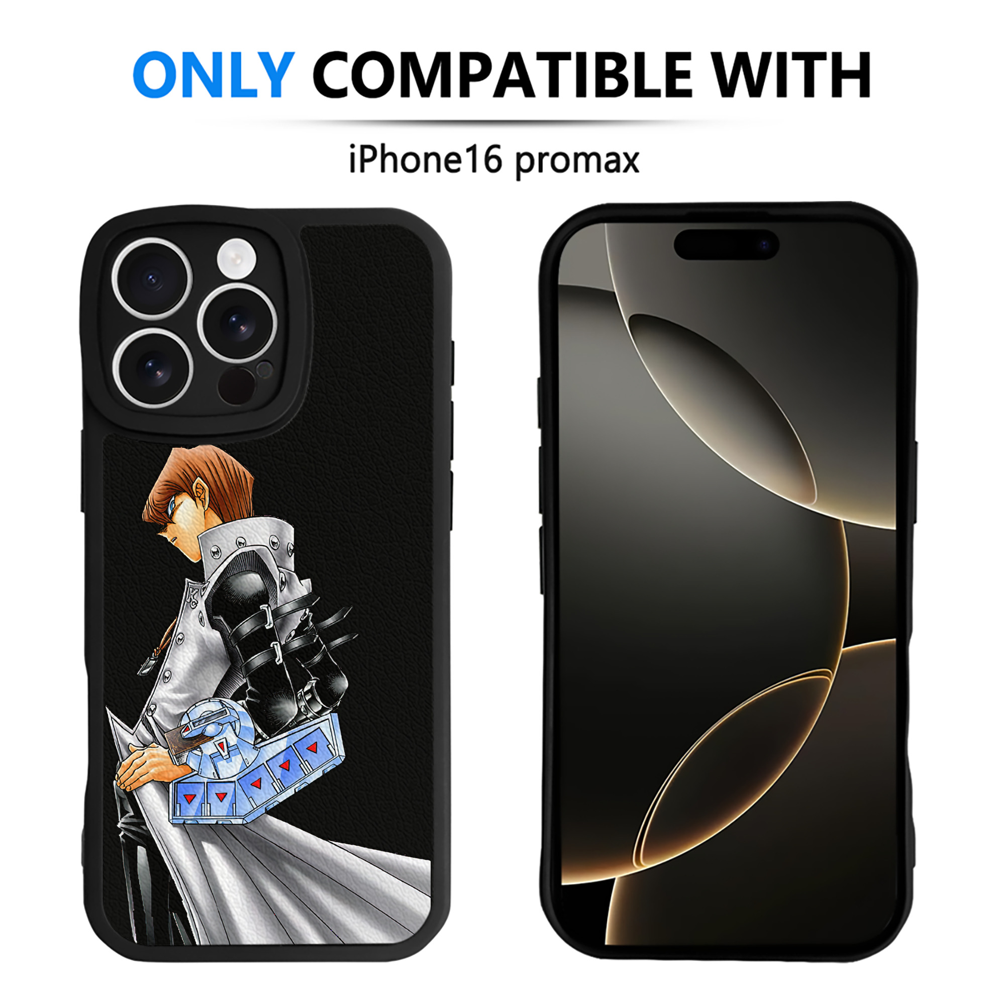 遊☆戯☆王 Yu-Gi-Oh! 【iPhone 16シリーズ対応】シリコンスマホケース（レザー調） 材質：シリコン